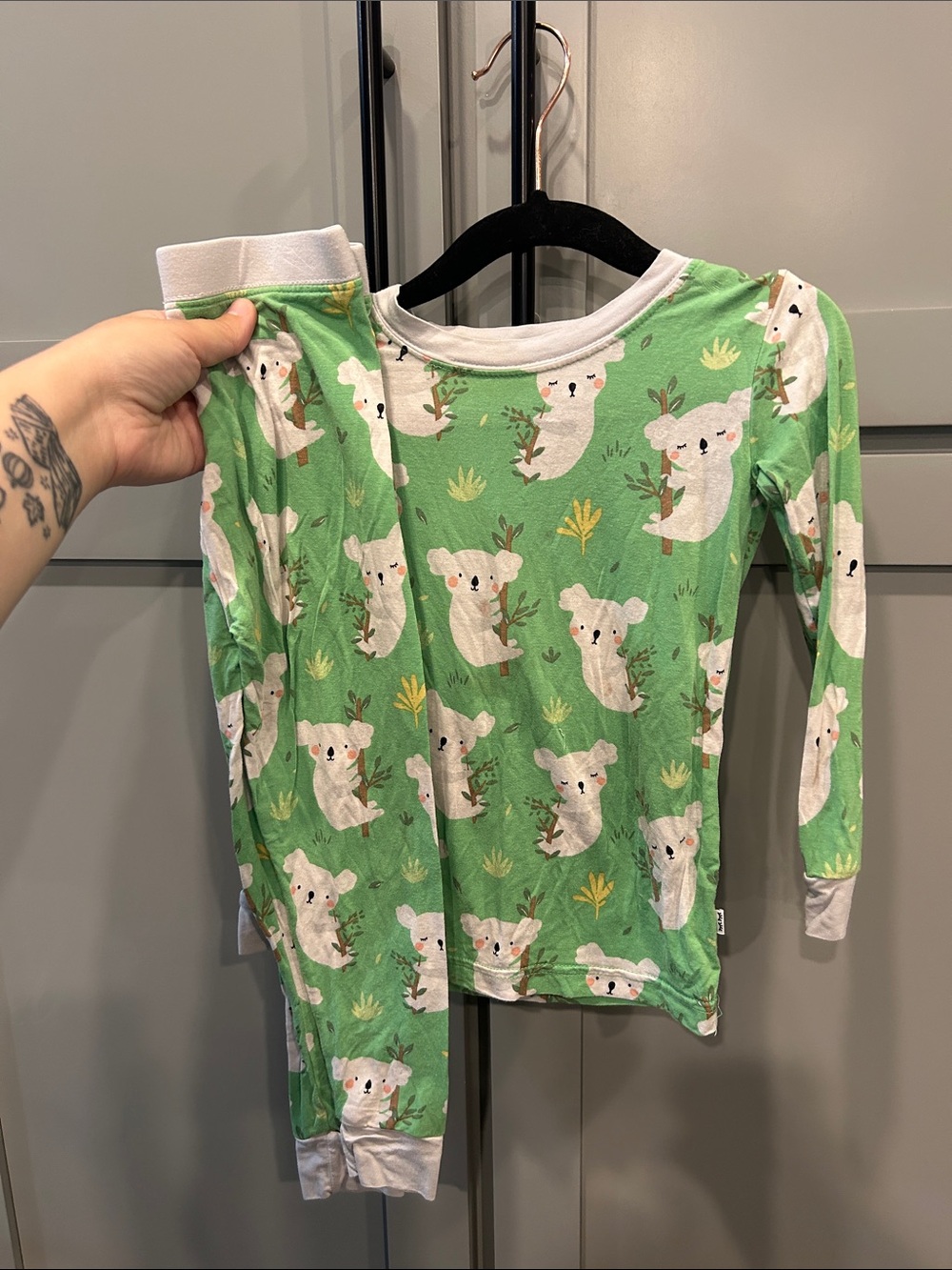 2T Little Sleepies koala bamboo pajama set